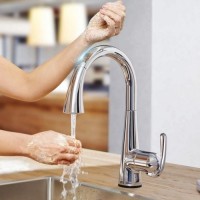 Grohe Zedra Touch 30219001 Сенсорный смеситель для кухонной мойки с выдвижным изливом